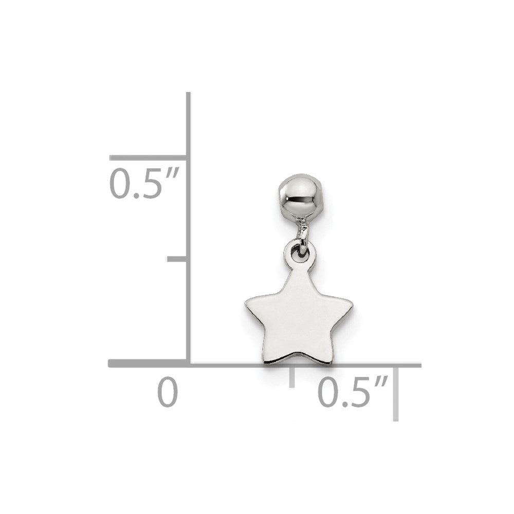 Sterlingsilber Mio Memento Hängend Stern Charm