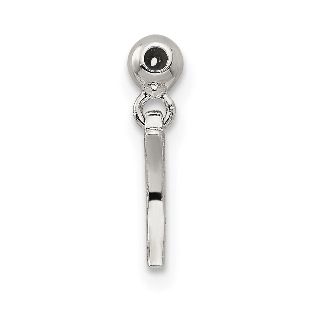 Sterlingsilber Mio Memento Zirkonia Hängend Mond Charm