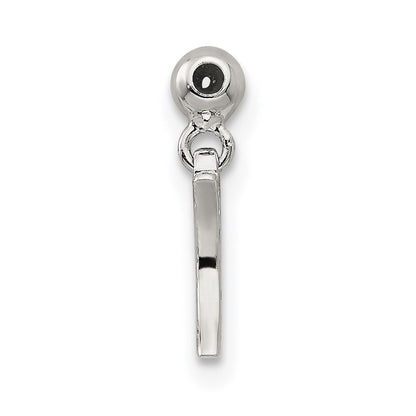 Sterlingsilber Mio Memento Zirkonia Hängend Mond Charm