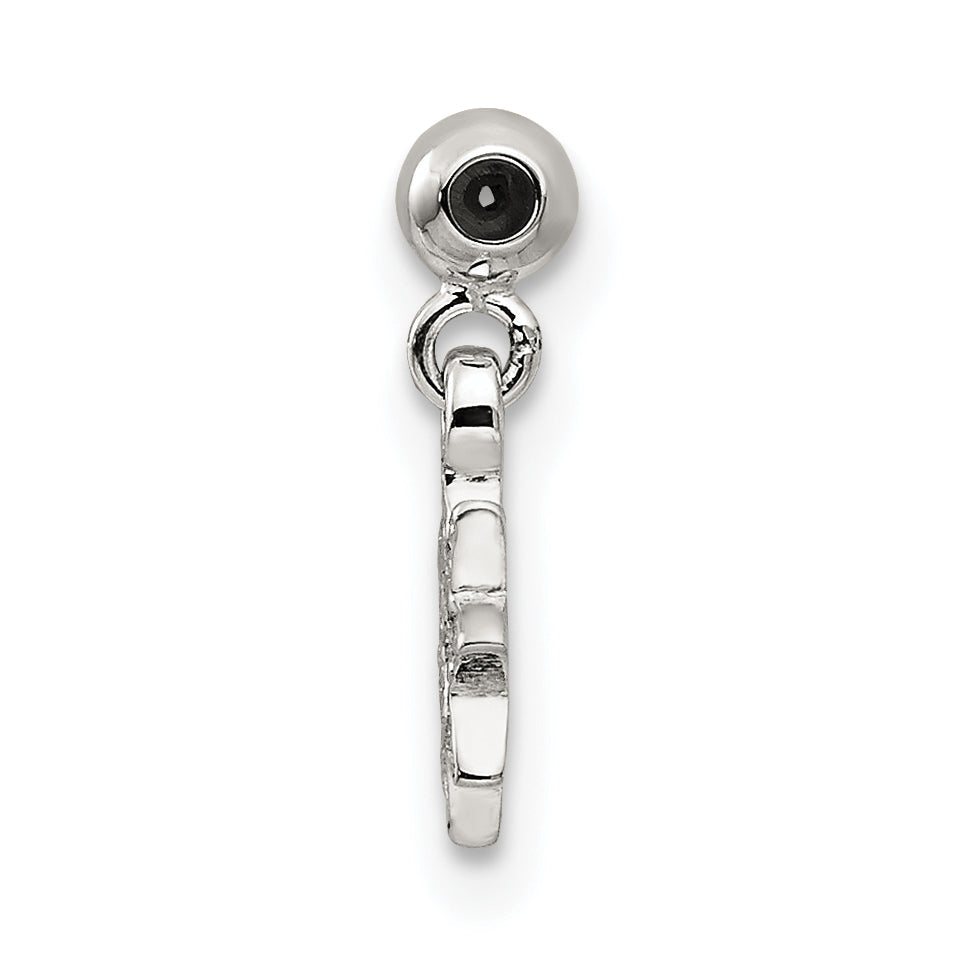 Sterlingsilber Mio Memento Zirkonia Hängend Stern Charm