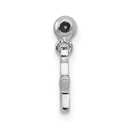 Sterlingsilber Mio Memento Rhodiniert Goldfarben Hängend Stern Charm