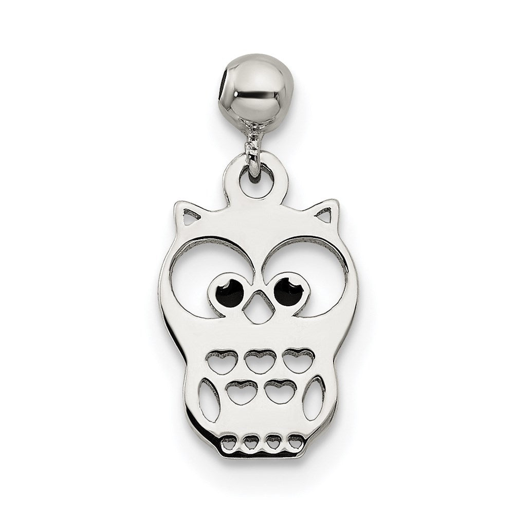 Sterlingsilber Mio Memento Emaille Hängend Eule Charm