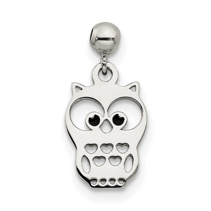 Sterlingsilber Mio Memento Emaille Hängend Eule Charm