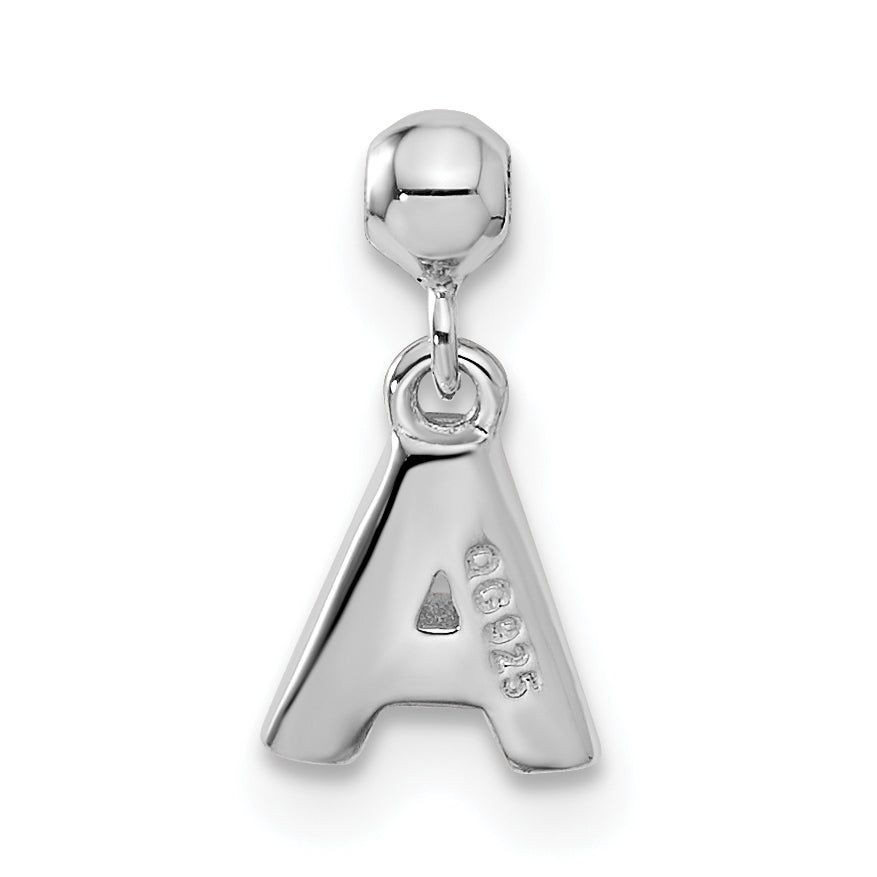 Sterlingsilber Mio Memento Buchstabe A Hängend Initiale Charm