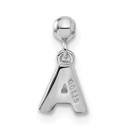 Sterlingsilber Mio Memento Buchstabe A Hängend Initiale Charm