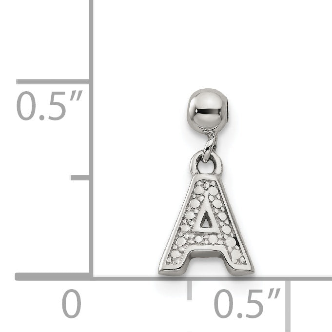 Sterlingsilber Mio Memento Buchstabe A Hängend Initiale Charm