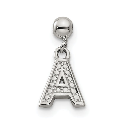 Sterlingsilber Mio Memento Buchstabe A Hängend Initiale Charm