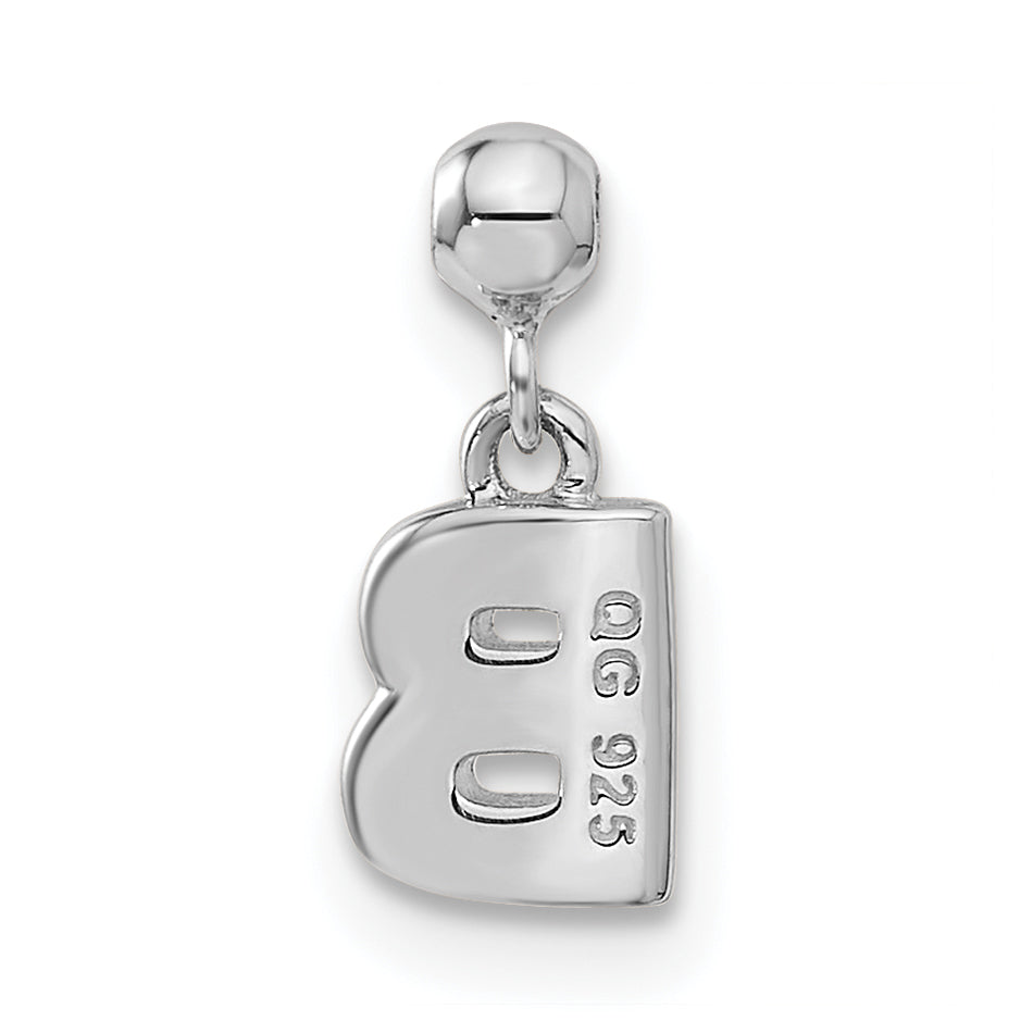 Sterlingsilber Mio Memento Buchstabe B Hängend Initiale Charm