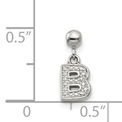 Sterlingsilber Mio Memento Buchstabe B Hängend Initiale Charm