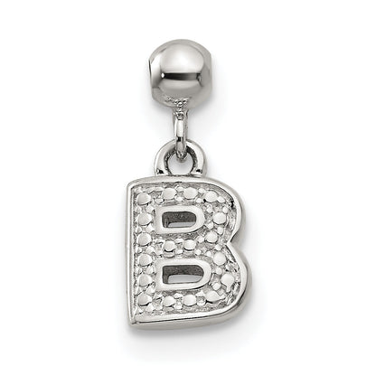 Sterlingsilber Mio Memento Buchstabe B Hängend Initiale Charm