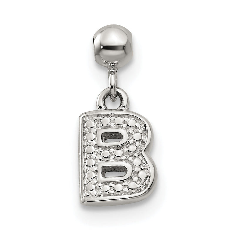 Sterlingsilber Mio Memento Buchstabe B Hängend Initiale Charm