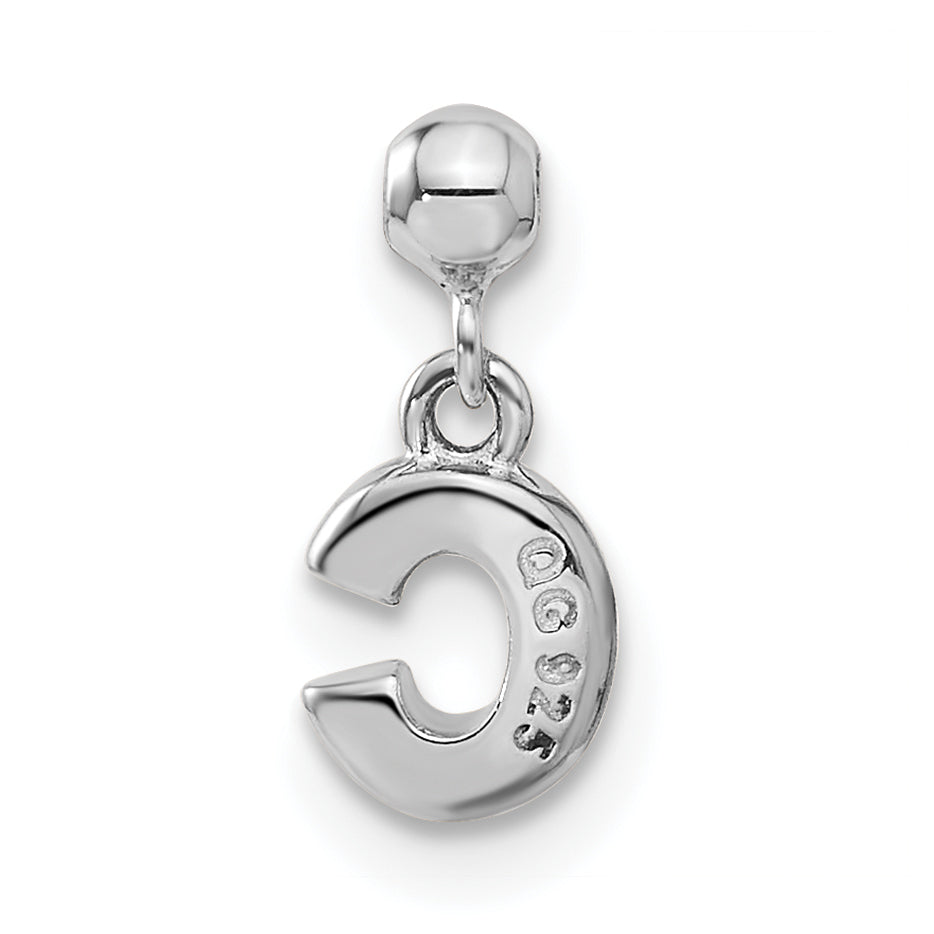 Sterlingsilber Mio Memento Buchstabe C Hängend Initiale Charm