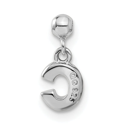 Sterlingsilber Mio Memento Buchstabe C Hängend Initiale Charm