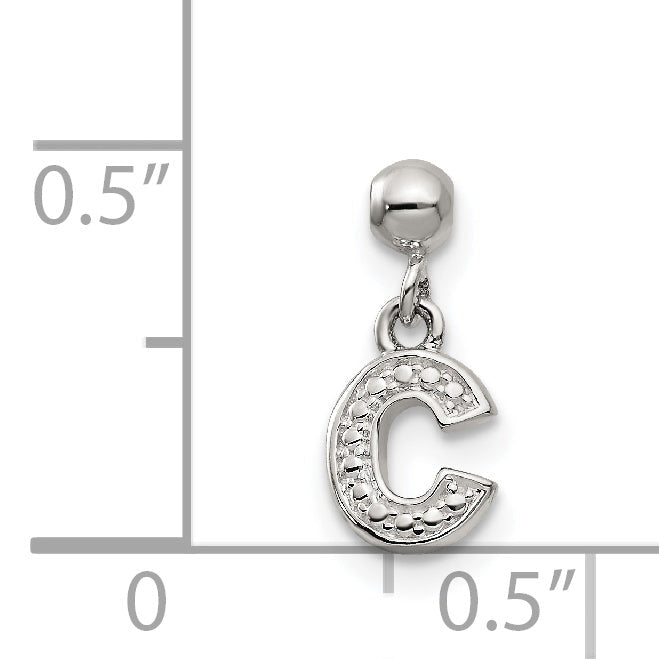 Sterlingsilber Mio Memento Buchstabe C Hängend Initiale Charm