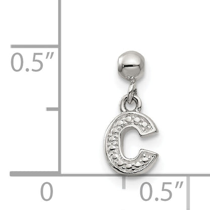 Sterlingsilber Mio Memento Buchstabe C Hängend Initiale Charm