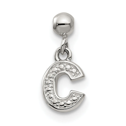 Sterlingsilber Mio Memento Buchstabe C Hängend Initiale Charm