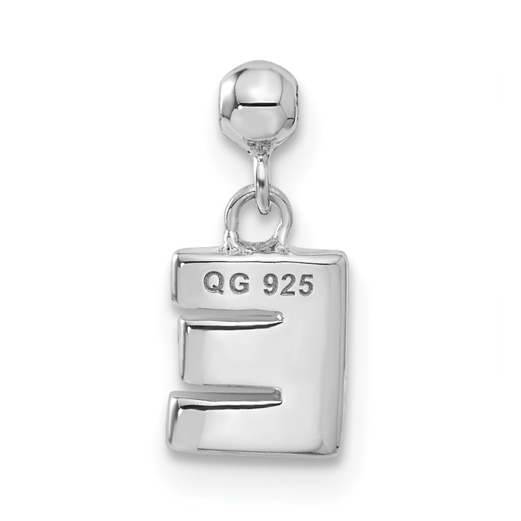Sterlingsilber Mio Memento Buchstabe E Hängend Initiale Charm