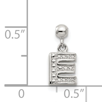 Sterlingsilber Mio Memento Buchstabe E Hängend Initiale Charm