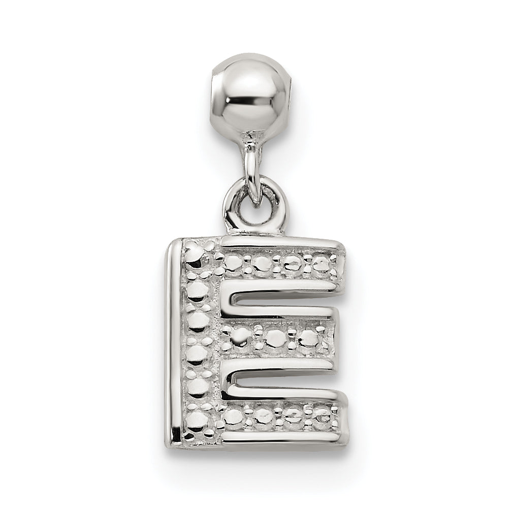 Sterlingsilber Mio Memento Buchstabe E Hängend Initiale Charm
