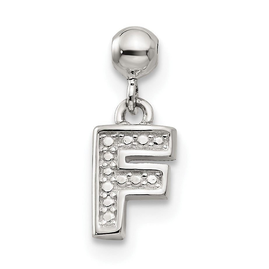 Sterlingsilber Mio Memento Buchstabe F Hängend Initiale Charm