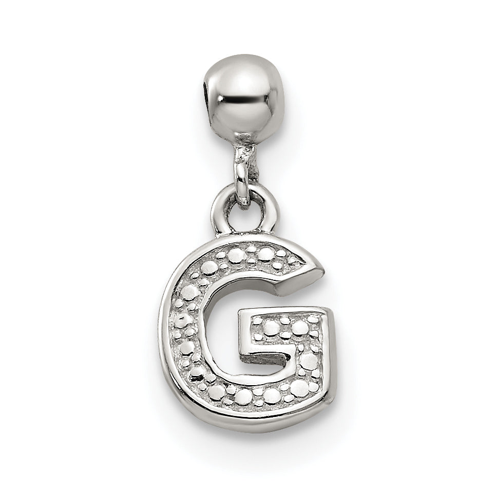 Sterlingsilber Mio Memento Buchstabe G Hängend Initiale Charm