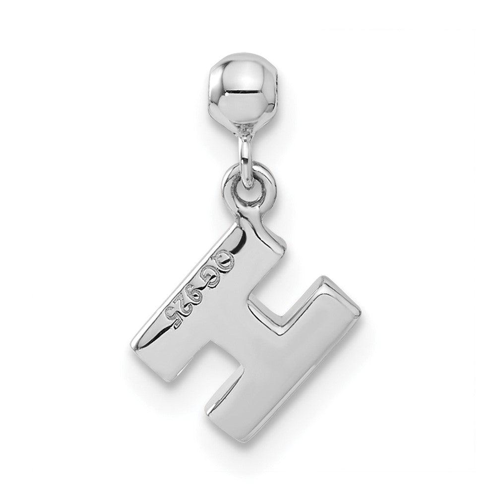 Sterlingsilber Mio Memento Buchstabe H Hängend Initiale Charm