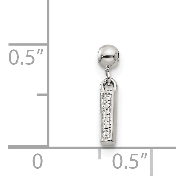Sterlingsilber Mio Memento Buchstabe I Hängend Initiale Charm