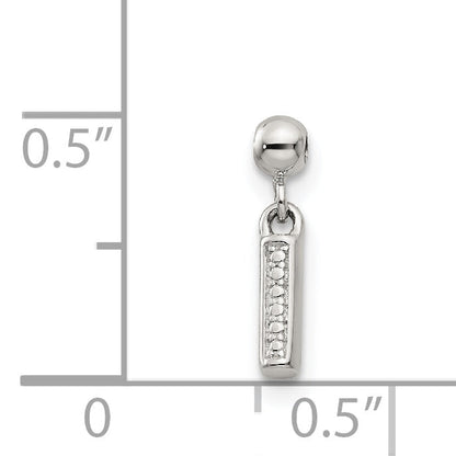 Sterlingsilber Mio Memento Buchstabe I Hängend Initiale Charm