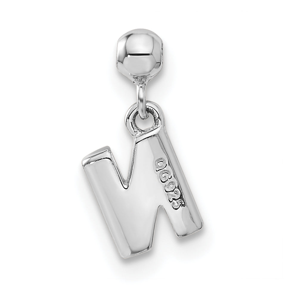 Sterlingsilber Mio Memento Buchstabe N Hängend Initiale Charm