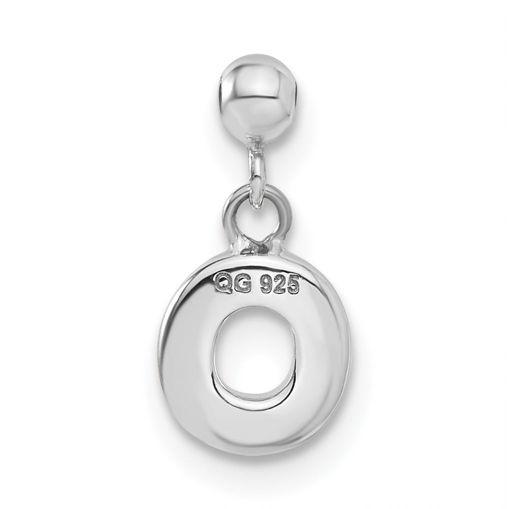 Sterlingsilber Mio Memento Buchstabe O Hängend Initiale Charm