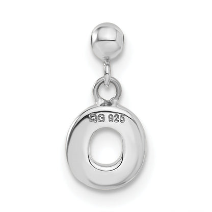 Sterlingsilber Mio Memento Buchstabe O Hängend Initiale Charm