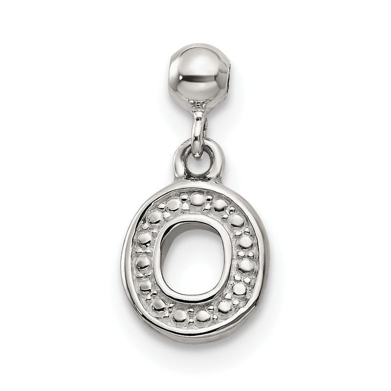 Sterlingsilber Mio Memento Buchstabe O Hängend Initiale Charm