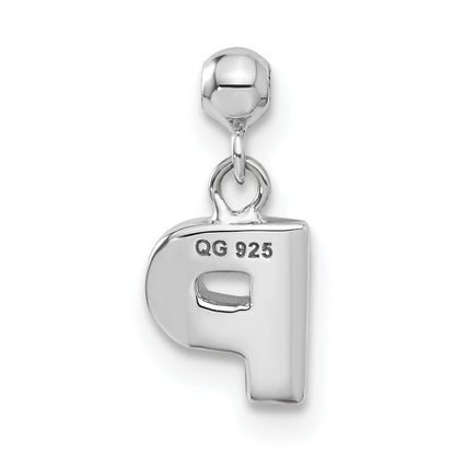 Sterlingsilber Mio Memento Buchstabe P Hängend Initiale Charm