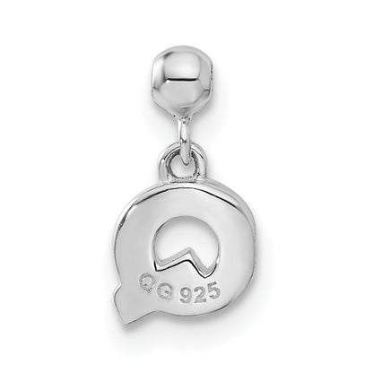 Sterlingsilber Mio Memento Buchstabe Q Hängend Initiale Charm