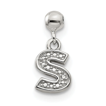 Sterlingsilber Mio Memento Buchstabe S Hängend Initiale Charm