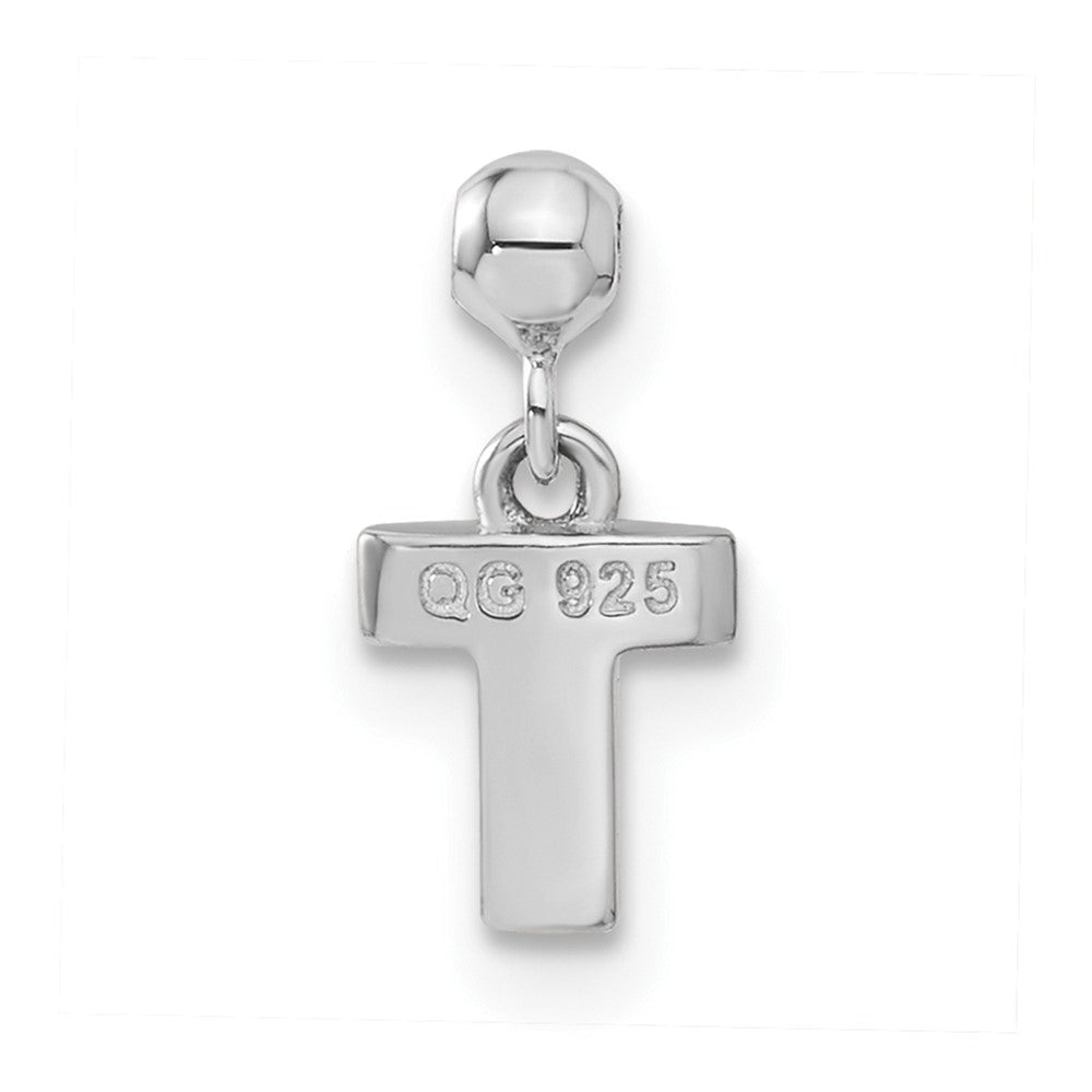 Sterlingsilber Mio Memento Buchstabe T Hängend Initiale Charm