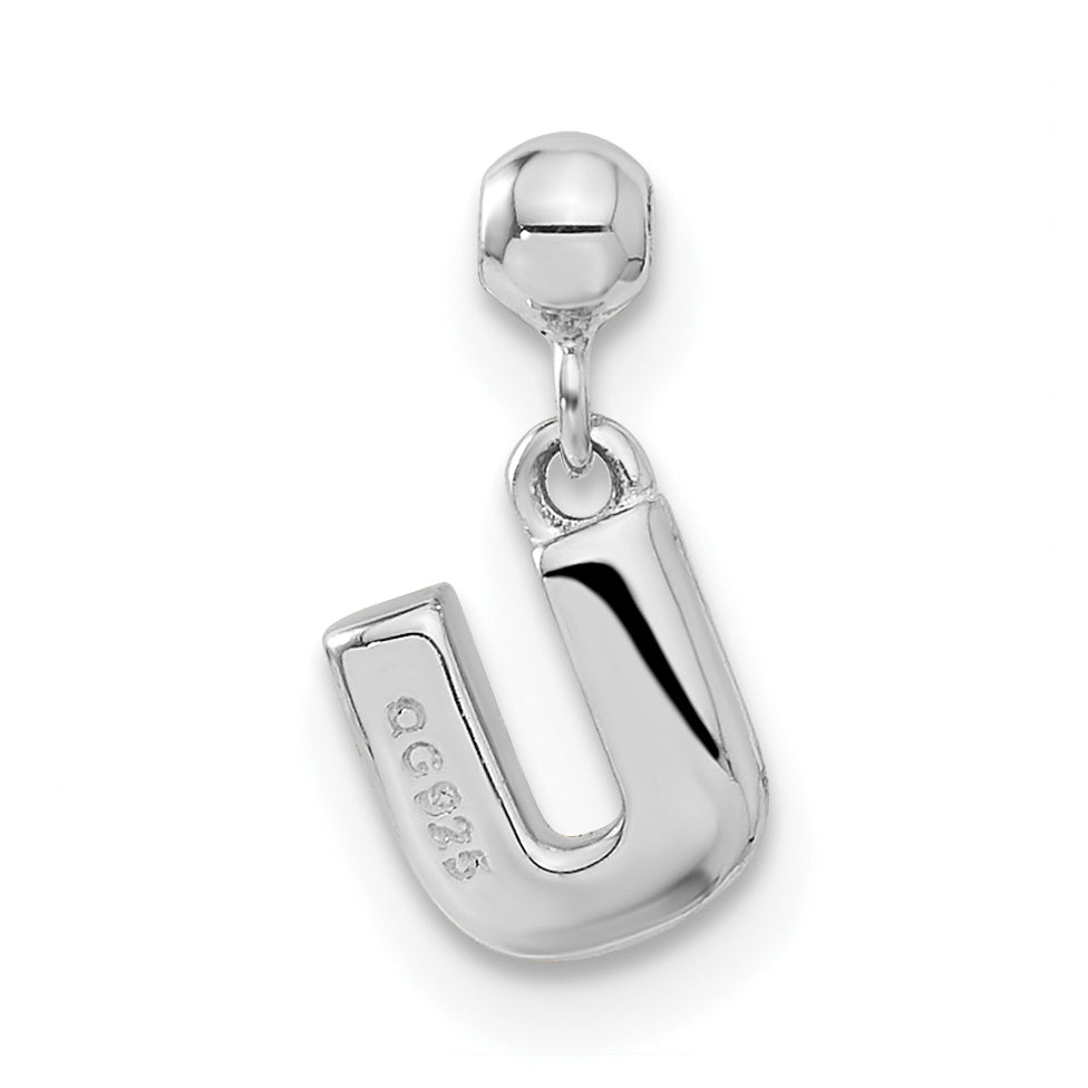Sterlingsilber Mio Memento Buchstabe U Hängend Initiale Charm