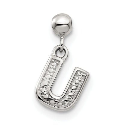 Sterlingsilber Mio Memento Buchstabe U Hängend Initiale Charm