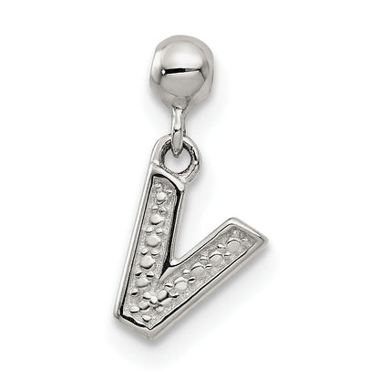 Sterlingsilber Mio Memento Buchstabe V Hängend Initiale Charm