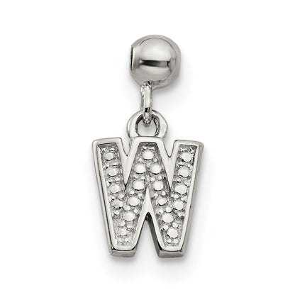 Sterlingsilber Mio Memento Buchstabe W Hängend Initiale Charm