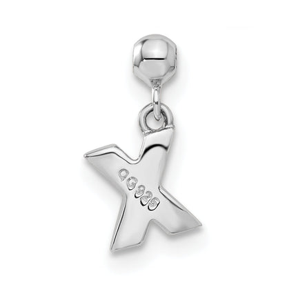 Sterlingsilber Mio Memento Buchstabe X Hängend Initiale Charm