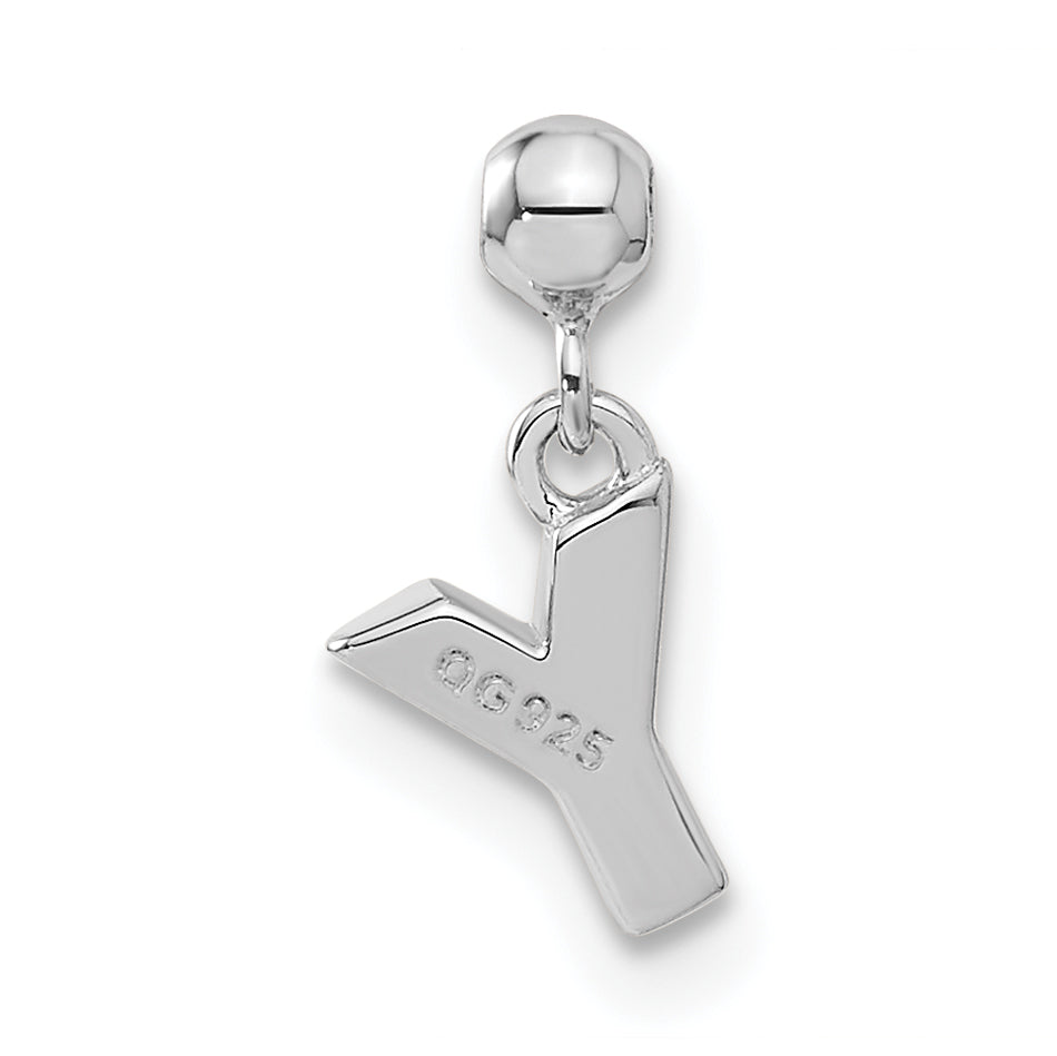 Sterlingsilber Mio Memento Buchstabe Y Hängend Initiale Charm