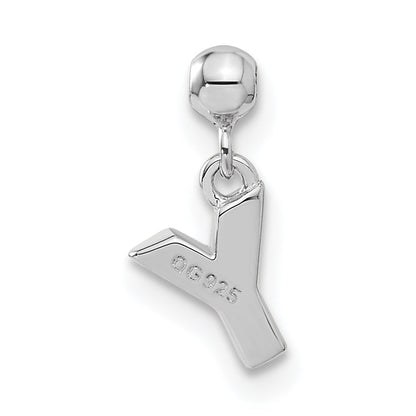 Sterlingsilber Mio Memento Buchstabe Y Hängend Initiale Charm
