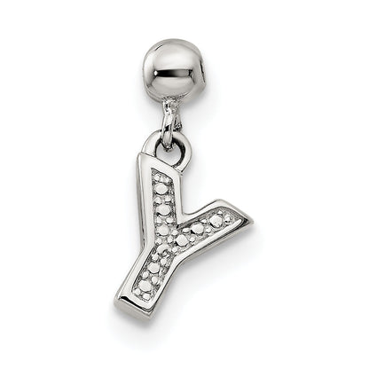 Sterlingsilber Mio Memento Buchstabe Y Hängend Initiale Charm