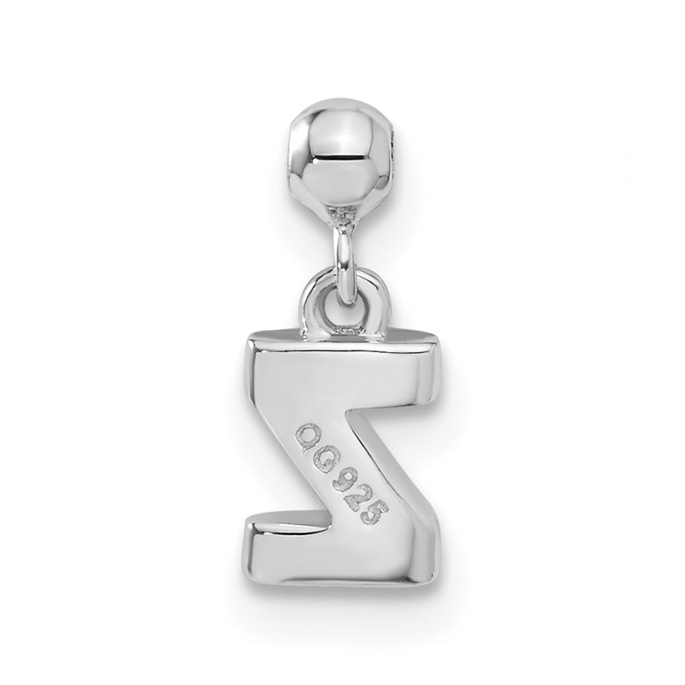 Sterlingsilber Mio Memento Buchstabe Z Hängend Initiale Charm
