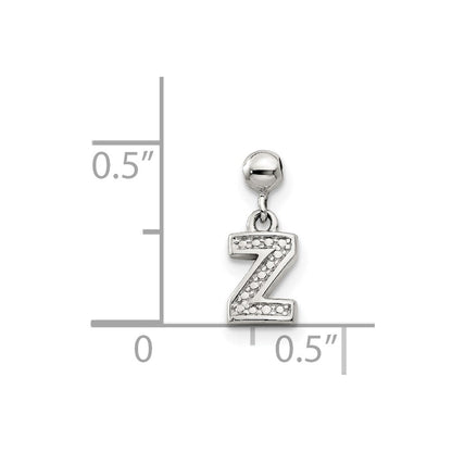 Sterlingsilber Mio Memento Buchstabe Z Hängend Initiale Charm