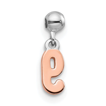 Sterlingsilber Mio Memento Rhodiniert Roséfarben Hängend Zahl 9 Charm