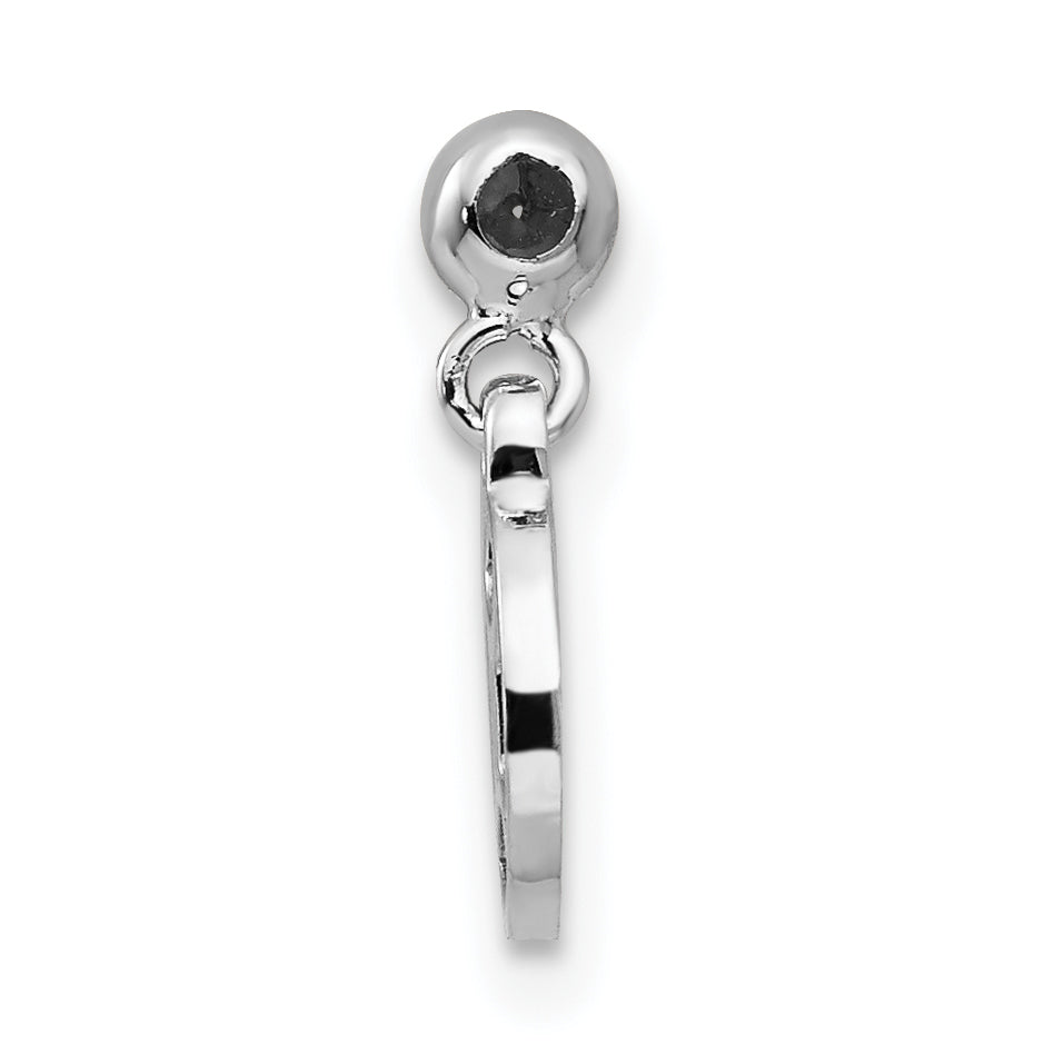 Sterlingsilber Mio Memento Rhodiniert Goldfarben Hängend Gemini Charm