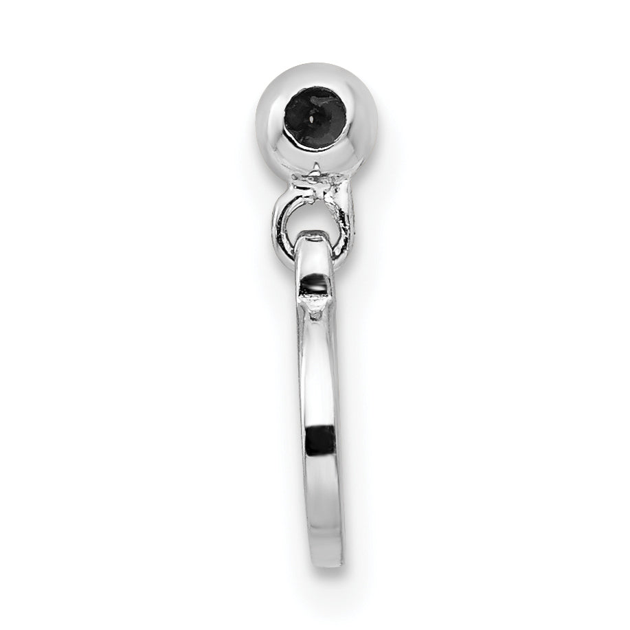 Sterlingsilber Mio Memento Rhodiniert Goldfarben Hängend Cancer Charm