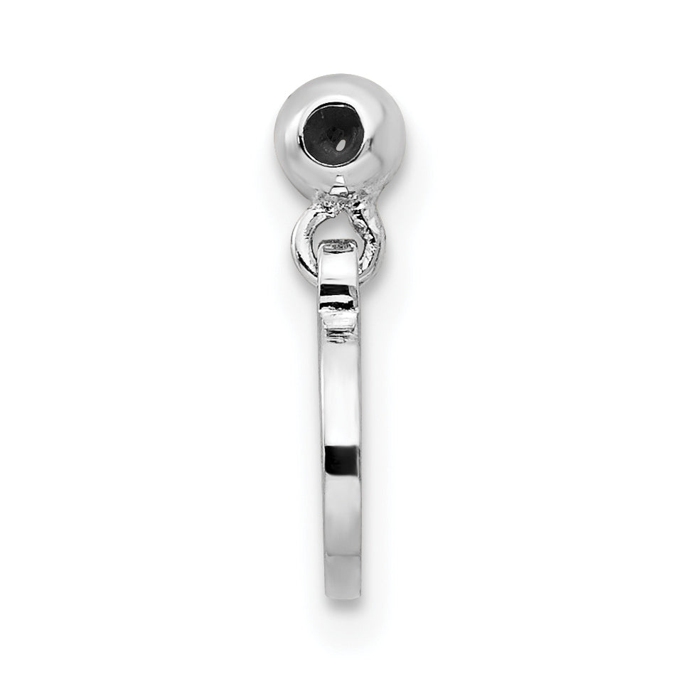 Sterlingsilber Mio Memento Rhodiniert Goldfarben Hängend Aquarius Charm